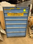 Lista 7 Drawer Modular Storage Cabinet Steel Blue Unit Stock Hp-22. Fixed Price $1450.00.