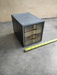Vintage Craftsman Small Metal 4-drawer Shop Organizer Cabinet. Fixed Price $34.00.