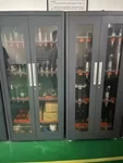 Cnc Tool Cabinet Cat40 Storage Knife Handle With Lock Orange 120cap. Fixed Price $1769.00.