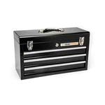 Gearwrench 20 In Black Powder Coated Steel 3 Drawer Portable Locking Tool Box. Fixed Price $76.99.