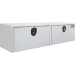 Buyers Products #1732420, White Steel Underbody Box W/3-point Latch - 18x18x72". Fixed Price $999.95.