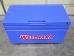 Westward 499n11 Slope-lid Jobsite Box, Blue, 31 Cu Ft, 60" W X 30" D. Fixed Price $800.00.