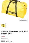 Miller 8280h/yl Wincher Carry Bag Yellow Heavy-duty Tool Equipment Storage 15b. Fixed Price $74.99.