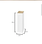 Hampton Bay Avondale Shaker Alpine White 9 Wall Cabinet 9x30x12" Plywood Rta. Fixed Price $89.99.