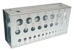Huot 11900 Drill Bit Stand, 29 Capacity, For Inch Sizes 1/16" To 1/2" In. Fixed Price $23.89.