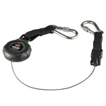 Ergodyne 3000 Standard Black Retractable Lanyard, Dual Ss Carabiners, 1lb,. Fixed Price $36.16.