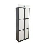 Rfid Locker 24x70x12" 6 Slot Metal Cabinet Gym Changeroom Keyless Access. Fixed Price $1016.61.