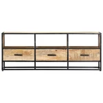 Tv Stand Unit Sideboard Console Media Cabinet Solid Mango Wood Vidaxl. Fixed Price $102.99.