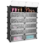 Tangkula 12-cube Shoe Rack Organizer, Diy Cubes Storage Cabinet, Modular Plastic. Fixed Price $76.51.