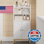 Hzuaneri Bathroom Storage Cabinet, Small Floor Cabinet With 2 Door And Shelves,. Fixed Price $68.72.