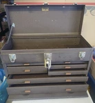 Vintage Kennedy 520 7-drawer Machinist Chest Toolbox Tool Box With 2 Key Brown. Fixed Price $180.00.