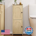 Hzuaneri Bathroom Storage Cabinet Small Corner Floor 2 Doors Adjustable. Fixed Price $65.34.