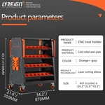 Lyreign Rgt-dj105ac-8 Cnc Tool Holder Cart (cold-rolled Steel) 100pcs Cat40 Indu. Fixed Price $726.00.