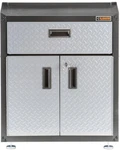 Freestanding Garage Cabinet Gladiator 31 H X 28 W 18 Steel 2-doordrawer Tread. Fixed Price $282.14.
