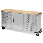 Seville Classics Ultrahd 12-drawer Workbench, 77" W X 20" D 37.5" H New. Fixed Price $1299.95.