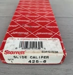 Starrett 425-6 6-inch Steel Pocket Slide Caliper With Box Advertising Paper. Fixed Price $79.00.