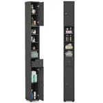 Tangkula Tall Slim Bathroom Storage Cabinet 71in Freestanding Narrow Tower Grey. Fixed Price $117.80.