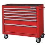 Westward 32h852 Rolling Tool Cabinet, 6-drawers, Gloss Red, 42" W X. Fixed Price $1216.99.