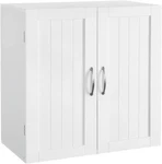 Yaheetech Bathroom Wall Cabinet, Kitchen Storage Cupboard Cabinet With 2 Doors. Fixed Price $58.25.