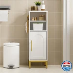 Hzuaneri Corner Bathroom Storage Cabinet - Door & Shelves, 10.4"x10.4"x31.5". Fixed Price $60.60.
