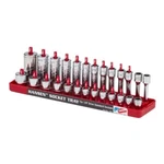 Hansen Global 1/4" Drive Standard Sae Inch Regular & Deep Socket Tray Organizer. Fixed Price $13.99.