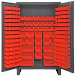 Durham Hdc48-162-1795, 12 Gauge Cabinet With 162 Red Hook On Bins, 48"x24"x78". Fixed Price $2564.07.
