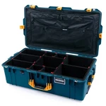 Indigo Blue & Yellow Pelican 1615 Case. With Trekpak Dividers Combo Lid Pouch.. Fixed Price $750.00.