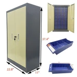 60 Drawer Workshop Sample Parts Cabinet Iron Durable Storage. Fixed Price $314.90.