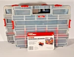 Hyper Tough 2-pack Organizer, Stackable Plastic With 8 Movable Dividers. Fixed Price $10.88.