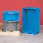 Orbis Nso1215-7 Gray Solid & Stackable Straight Wall Storage Container, 3.6. Fixed Price $24.65.