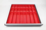 140 Pba Red Plastic Box Assortment- 2 Inch Deep Drawer Organizer Fits Lista, Etc. Fixed Price $160.65.