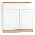 Hampton 36 In. W X 24 D 34.5 H Assembled Sink Base Cabinet In Satin Wh. Fixed Price $366.67.