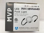 American Lighting Mvp-1-30-nk-b Mvp Led Puck Light, 3000k, - Nickel Finish. Fixed Price $24.99.
