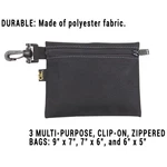 Clc 1100 Multi-purpose Zippered Bags, 3 Pack. Fixed Price $19.19.