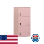 Daytoys 3 Door Metal Vertical Storage Locker For Kids Bedroom Children Room. Fixed Price $202.02.