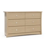 Crescent 6-drawer Driftwood Dresser - Safe, Stylish Storage For Kids & Nursery. Fixed Price $428.99.
