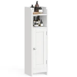 Vasagle Small Storage Corner Floor Cabinet With Door, 7.9 X 7.1 31.5 Inches.... Fixed Price $60.49.