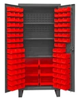 Durham Hdc36-126-1795, 12 Gauge Cabinet With 126 Red Hook On Bins, 36"x24"x78". Fixed Price $2226.42.