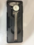 Starrett 120x-6 Dial Caliper, Stainless Steel, White Face, Carbide Tipped 0-6". Fixed Price $450.00.