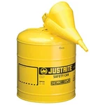 Justrite 400-7150210 5 Gallon Yellow Type I Safety Can W/poly Funnel. Fixed Price $110.04.