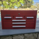 Kennedy 266b 6-drawer Machinist Chest Tool Box Red Wrinkle Finish W/ Tray & Keys. Fixed Price $289.99.