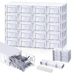 20 Pcs Stackable Drawer Screw Organizers With 60 Clear Dividers And Tag Ca.... Fixed Price $38.45.