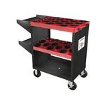 Huot 13980 Toolscoot Rolling Tool Cabinet, Red, Steel, 18 In W X 35-1/4 D. Fixed Price $775.99.