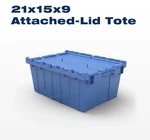 Monoflo Distribution Container With Hinged Lid 21x15x9 Color Gray. Fixed Price $19.00.